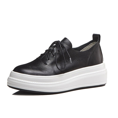 Zapatos Casuales Plataforma Mujer Amarillos Estilo Británico con Aumento de Altura - Image 12