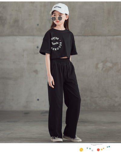 Conjunto Estampado: Camiseta Manga Corta + Pantalón Ancho Pierna Recta - Image 37