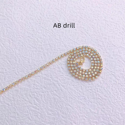 Cadena Trenzada Hip Hop con Strass Brillante - Image 9