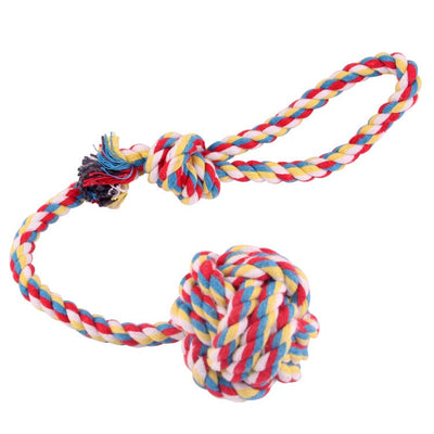Juguete de Cuerda Trenzada para Tirar y Morder - Pelota de Algodón - Image 3