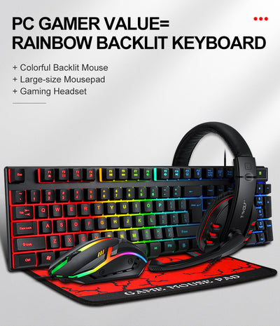 Kit Gamer Teclado y Ratón Luminoso con Luces LED - Image 19