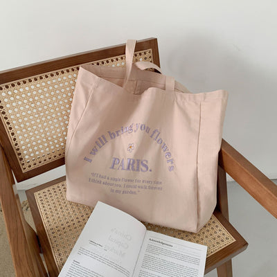 Bolso de Hombro con Bordado de Letras - Image 4