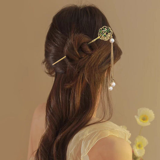 Pasador Vintage de Placa Metálica - Accesorio de Cabello Estilo Antiguo - Image 3