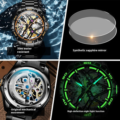 Reloj Mecánico Automático Deportivo para Hombre Resistente al Agua - Image 2