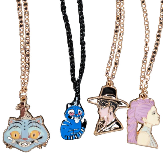 Colar K-POP DEMON HUNTERS com Pingente Esmaltado – Série Ícones de Personagens