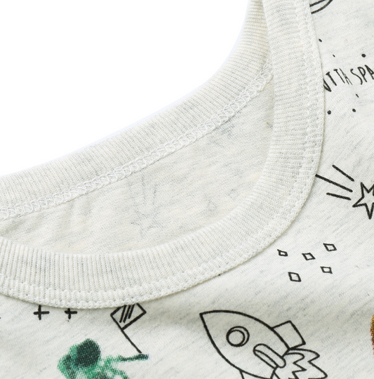 Playera Infantil de Algodón con Estampado Cartoon - Manga Corta Verano - Image 2