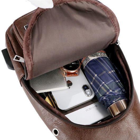 Bolsa Mensajero con Carga USB - Mochila Portátil Inteligente - Image 4