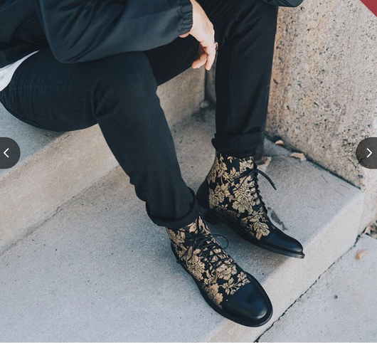 Botas Martin con Cordones Frontales y Tacón Bajo para Hombre - Image 3