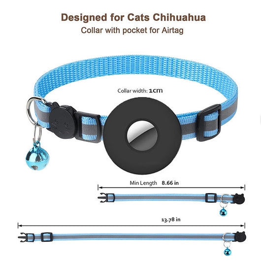 Collar Localizador para Mascotas con Campana y Reflectante Ajustable Antiextravío - Image 4