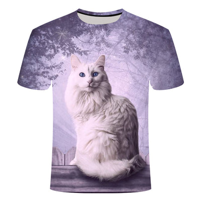 Camiseta 3D Estampado Gatos Adorables para Hombre y Mujer - Image 2