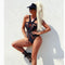 Bikini con Paneles de Malla Transparente