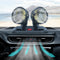 Ventilador Dual Rotatorio F410 para Auto con Diseño Plegable