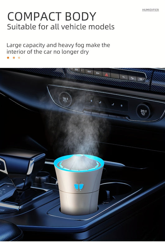 Humidificador de Auto con Luz LED Aromático y Purificador de Aire - Image 2