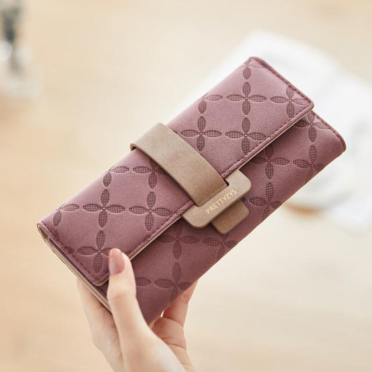 Billetera Grande para Mujer con Múltiples Compartimentos