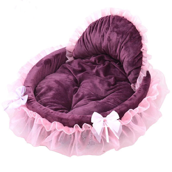 Casa Cama para Gatos Encaje Transpirable Verano e Invierno