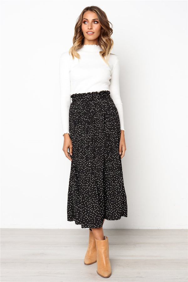 Falda de Lunares con Bolsillos