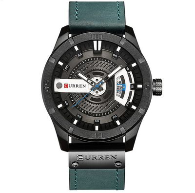 Reloj Militar Deportivo CURREN para Hombre - Cuarzo con Calendario y Correa de Cuero - Image 3