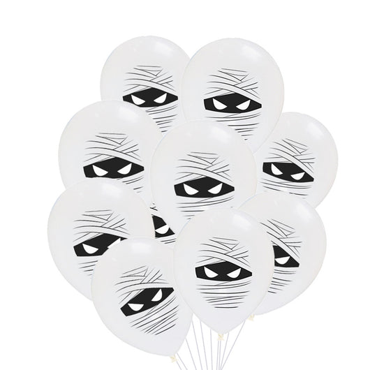 Juego de 10 Globos de Látex con Diseños de Halloween - Image 16