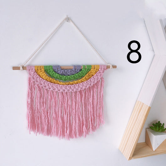 Tapiz Tejido a Mano en Algodón con Borlas Decorativas - Image 29