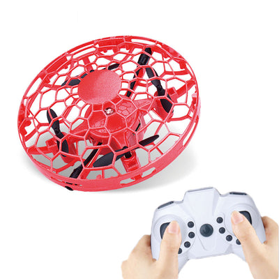 Gold mini UFO drone with a spherical protective cage and black propellers, sold as a 3-piece set. - Image 57