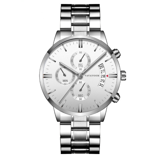 Reloj de Acero Inoxidable para Hombre con Calendario y Correa Refinada - Image 5