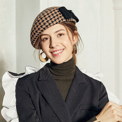 Boina Femenina Estilo Azafata Británica para Otoño e Invierno - Image 3
