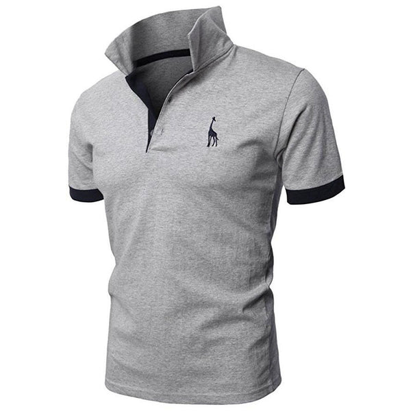 Blusa de Verano con Bordado de Cervatillo de Manga Corta