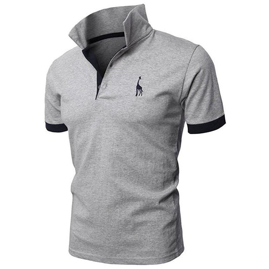 Blusa de Verano con Bordado de Cervatillo de Manga Corta