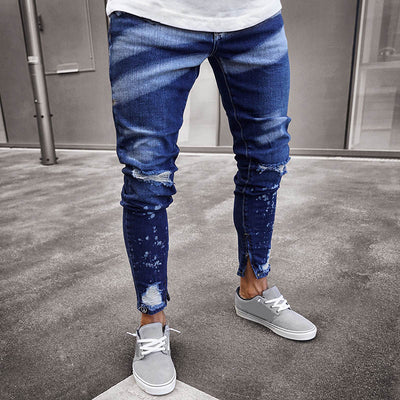 Pantalones vaqueros rotos con diseño pintado - Image 12