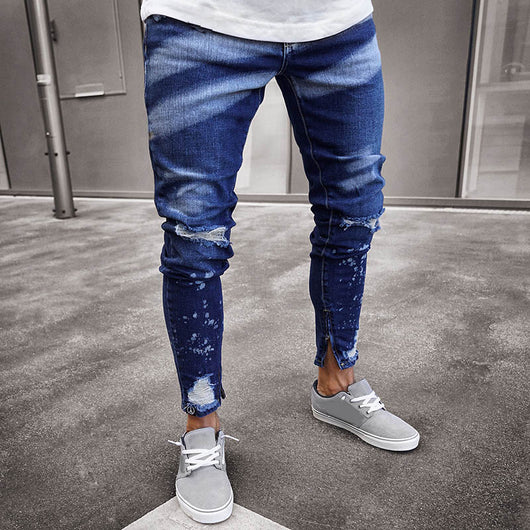 Pantalones vaqueros rotos con diseño pintado - Image 12
