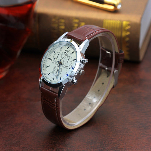 Reloj de Cuarzo para Hombre con Cristal Azul - Regalo de Moda Elegante - Image 6