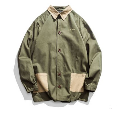 Chaqueta Casual Holgada Estilo Chino Retro con Botones - Talla Grande Hombre - Image 10