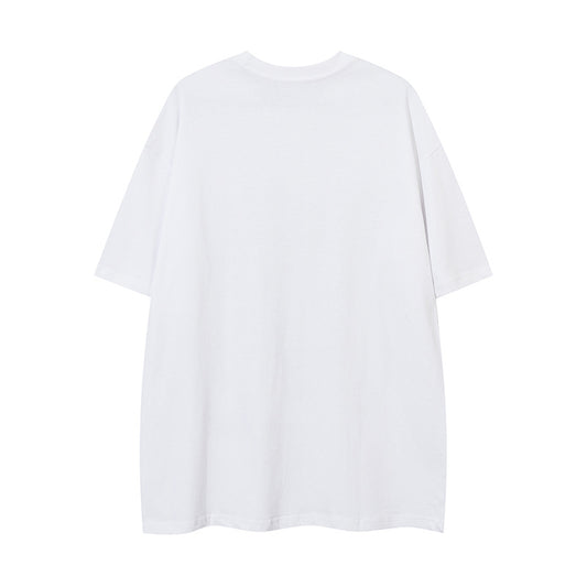Playera Holgada Mariposas y Letras para Hombre - Comodidad de Verano - Image 2