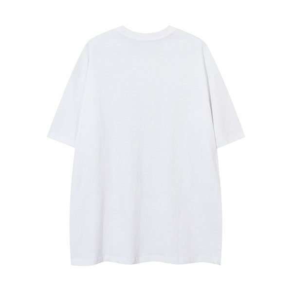 Playera Holgada Mariposas y Letras para Hombre - Comodidad de Verano