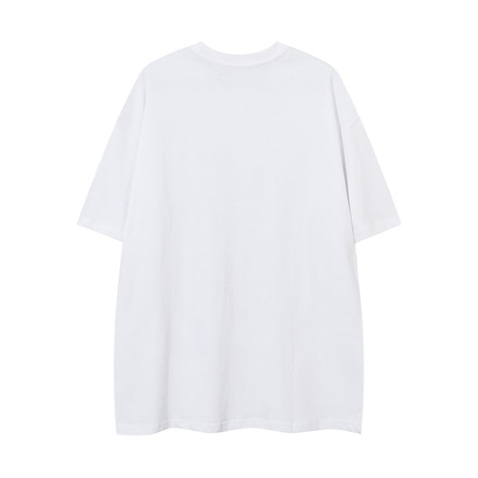 Playera Holgada Mariposas y Letras para Hombre - Comodidad de Verano - Image 2