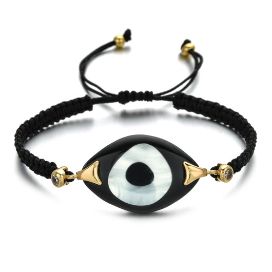 Pulsera Tejida a Mano con Ojo de Demonio Turco en Resina - Image 34