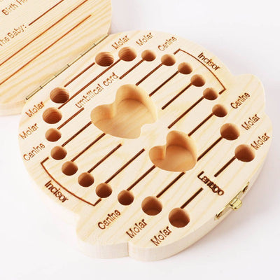 Caja de Madera Organizadora de Dientes para Bebés y Niños - Image 10