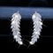 Aretes de Circonita con Baño de Oro y Plata - Estilo Coreano Elegante