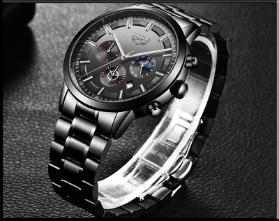 Reloj Deportivo Empresarial de Cuarzo Lunar Resistente al Agua para Hombre - Image 24