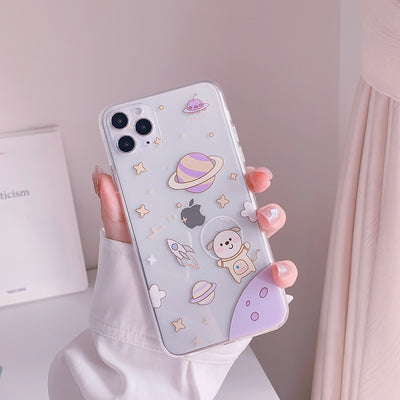 Funda para iPhone con Diseño Láser Perro Espacial - Image 7
