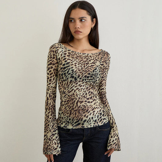 Blusa Estampado Animal Suelta y Cómoda para Mujer - Image 6