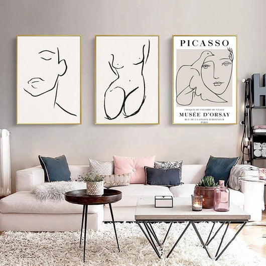 Cuadro Decorativo Abstracto Nórdico con Plantas - Arte Moderno para Pared - Image 10