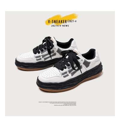Tenis Plataforma Retro Bone Reflectante para Hombre - Image 3