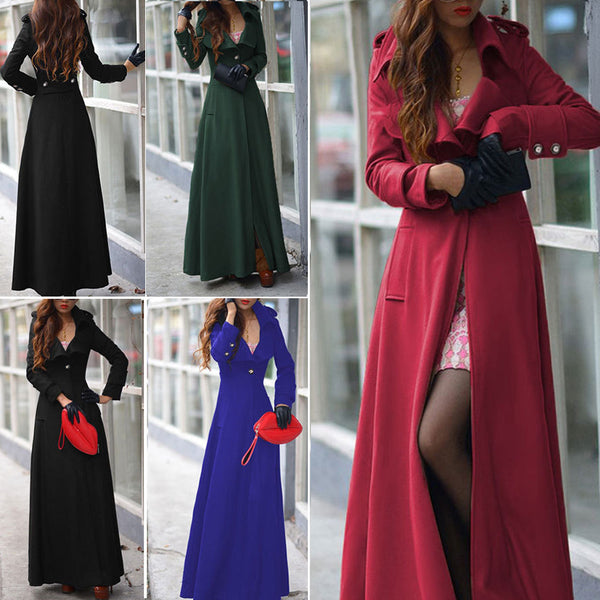 Abrigo Largo de Cachemira Premium - Cortavientos Elegante