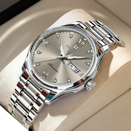 Reloj Mecánico Empresarial Impermeable con Esfera Luminosa