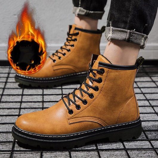 Botas Martin Altas para Hombre Estilo Británico - Invierno