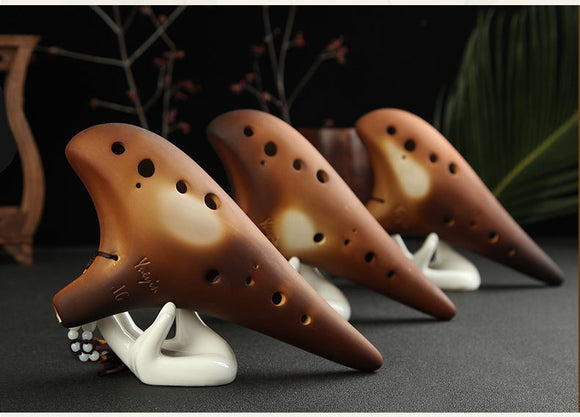 Ocarina Alto Sol Profesional de 12 Orificios - Instrumento de Viento Afinado