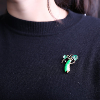 Broche de Diamante en Forma de Arveja - Image 4