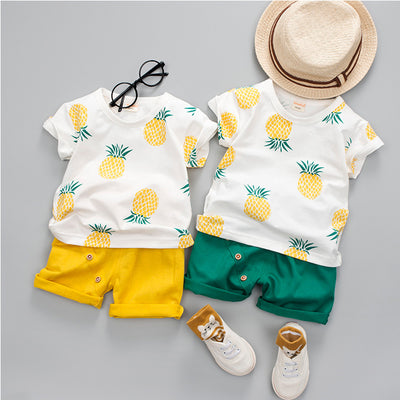 Traje Coreano Estampado de Dos Piezas