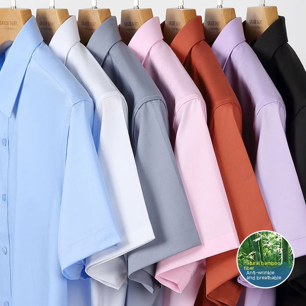 Camisa de Trabajo Casual Ejecutiva en Fibra de Bambú para Hombre